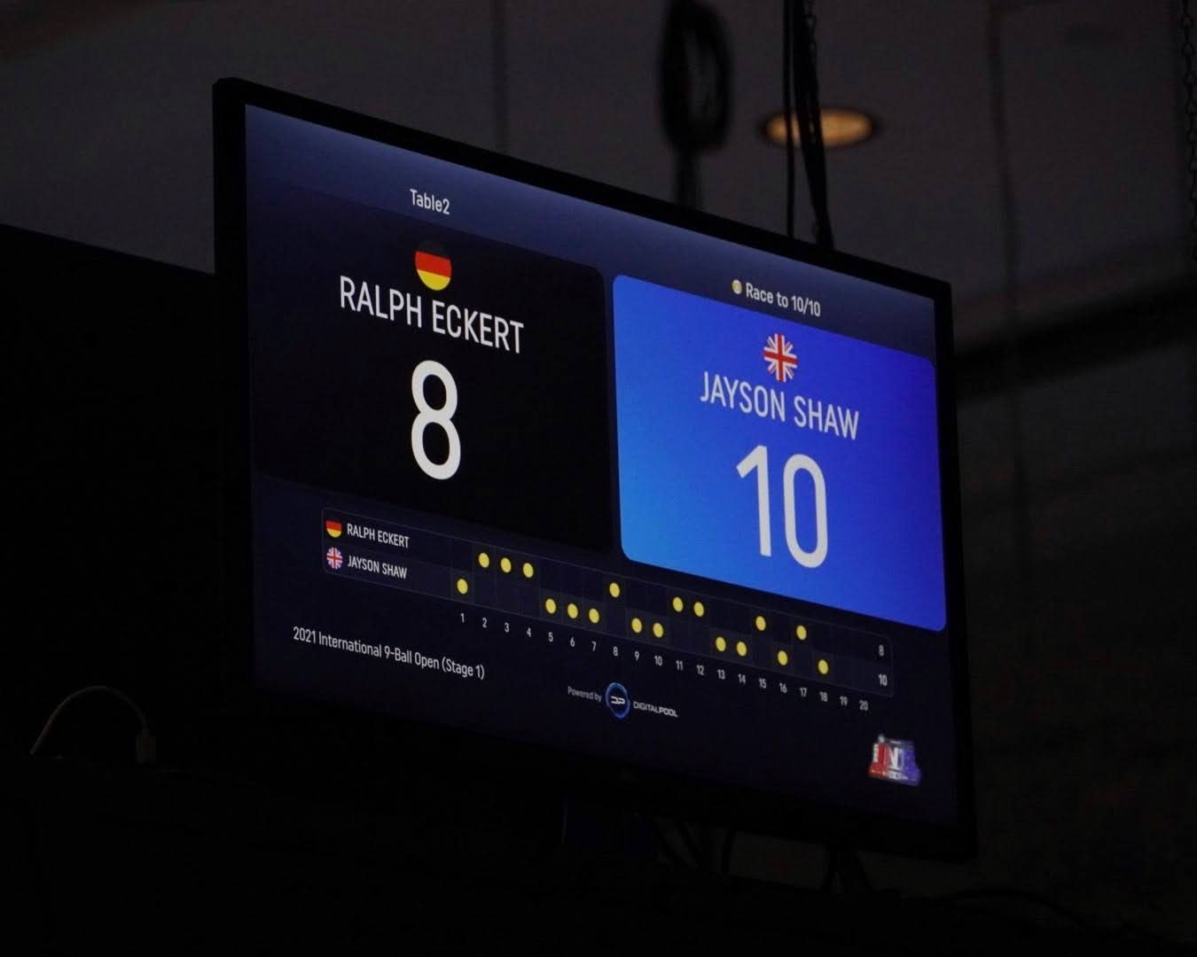 Digital Pool, in-venue live table scores