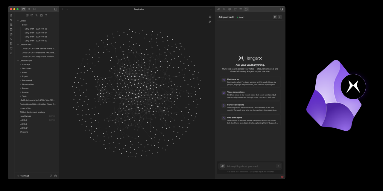 HangarX Obsidian plugin
